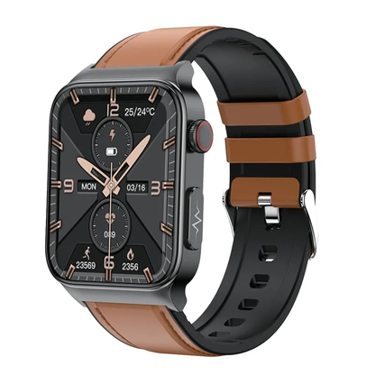 ECG Smartwatch – Blood Pressure, Glucose, Body Temp & Heart Rate Monitor