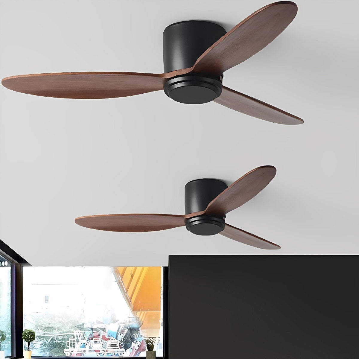 LED Inverter Silent White Low Floor DC Motor Simple Ceiling Fan Light