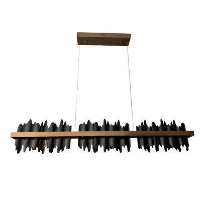 Long Strip Mountains Iceberg Stepless Dimming LED Postmodern Chandelier