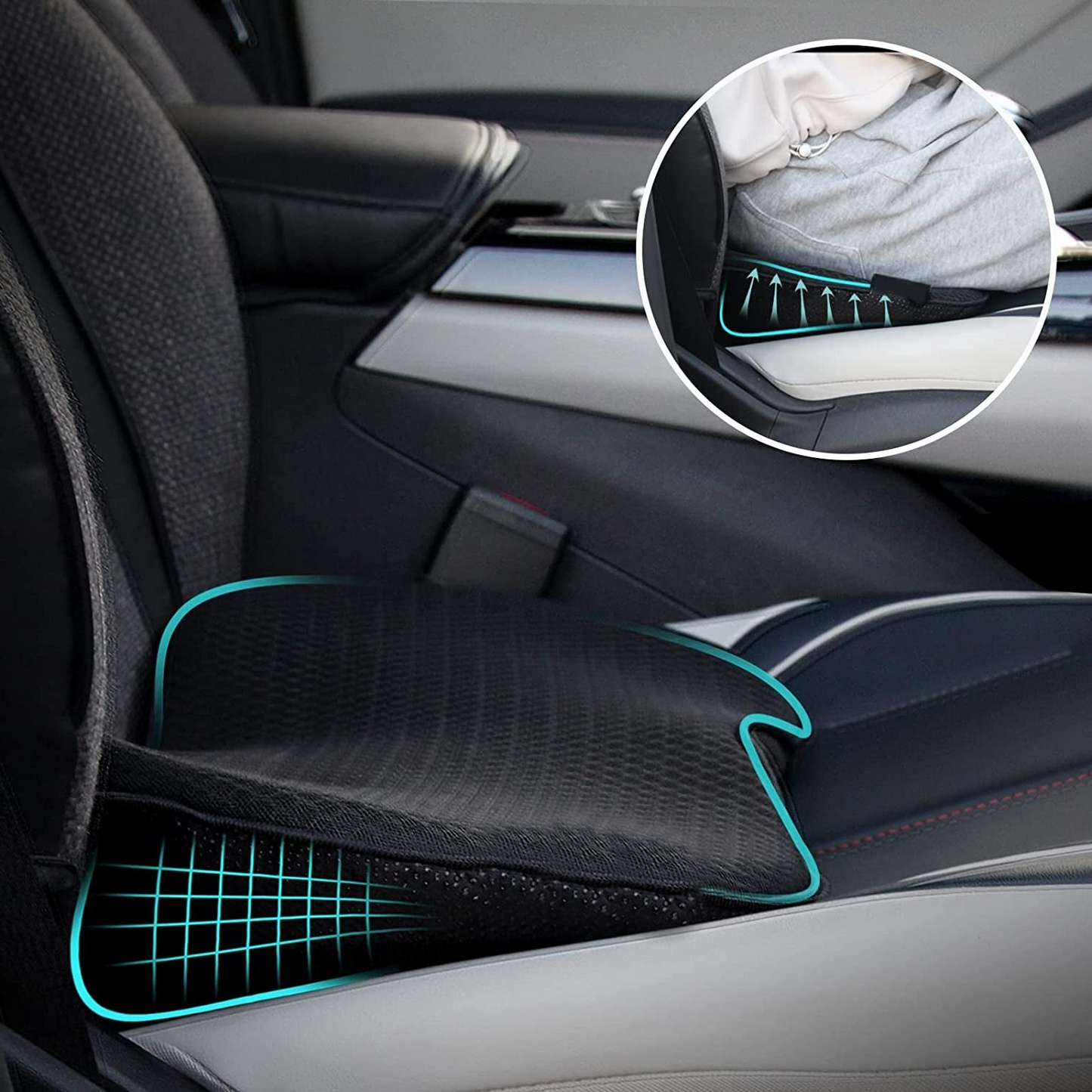 Car Booster Seat Cushion for Adults – Height & Comfort Support Pad