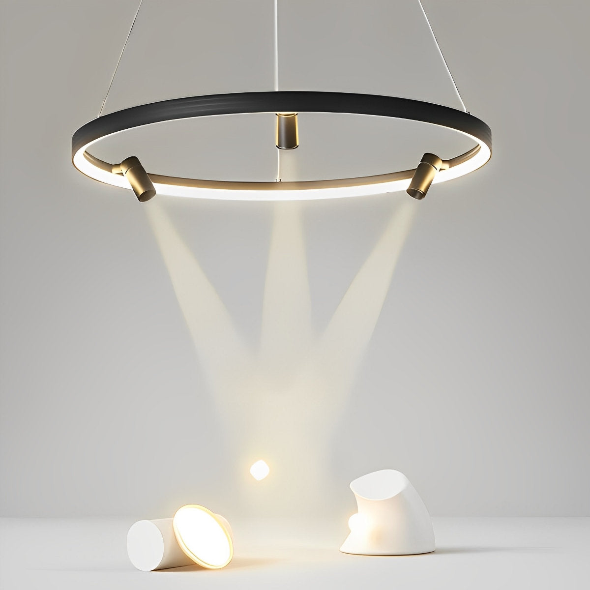 Round Ring Creative LED Chandelier Hanging Lamp