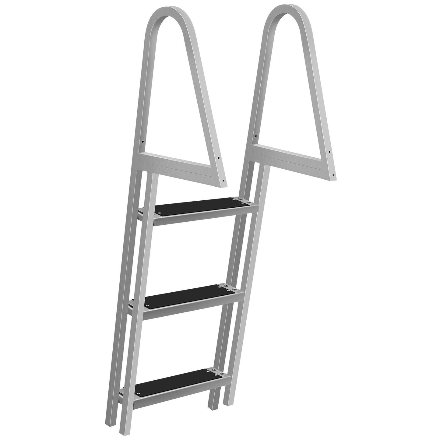3 Step Heavy Duty Aluminum In Ground Pool Boat Deck Ladder Steps