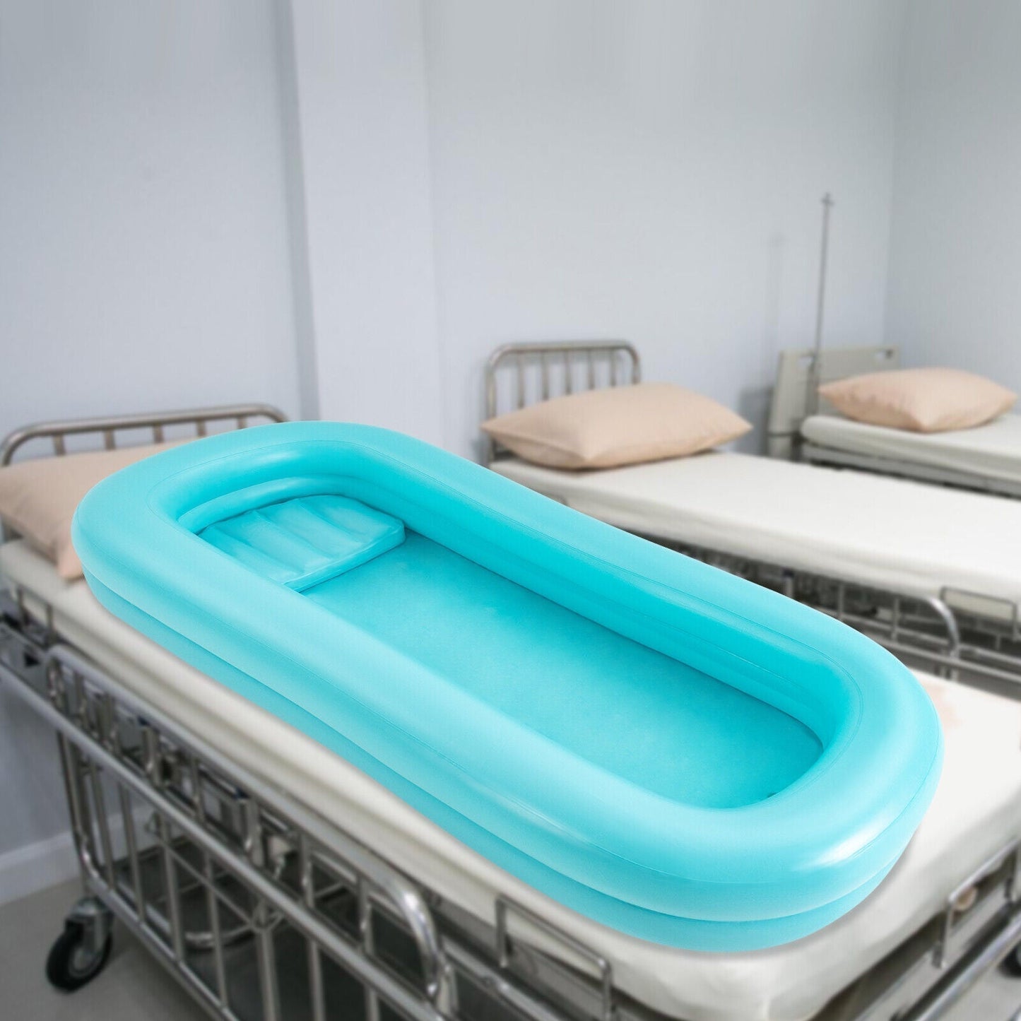 Foldable Medical Inflatable Elderly / Handicapped Bedside Bath Aid Bathtub