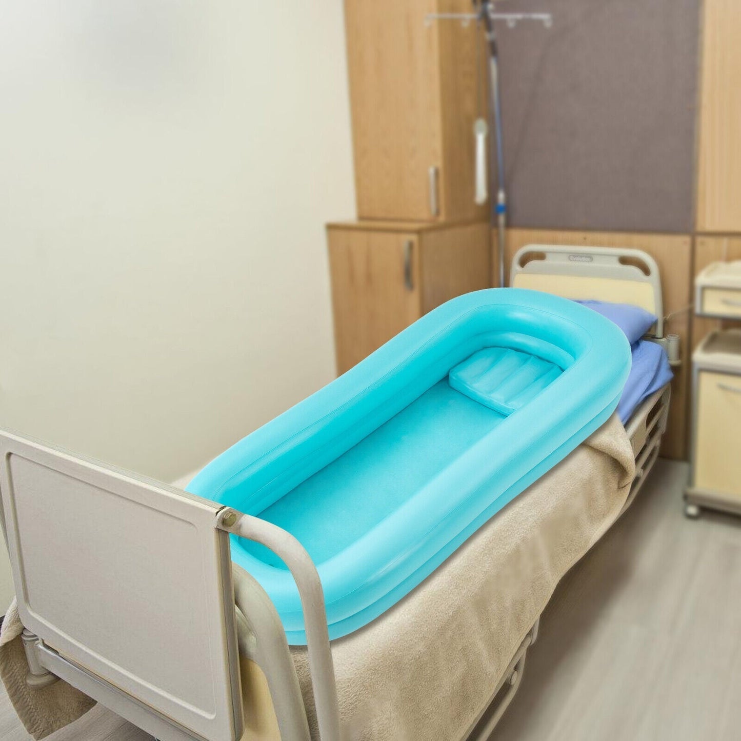 Foldable Medical Inflatable Elderly / Handicapped Bedside Bath Aid Bathtub