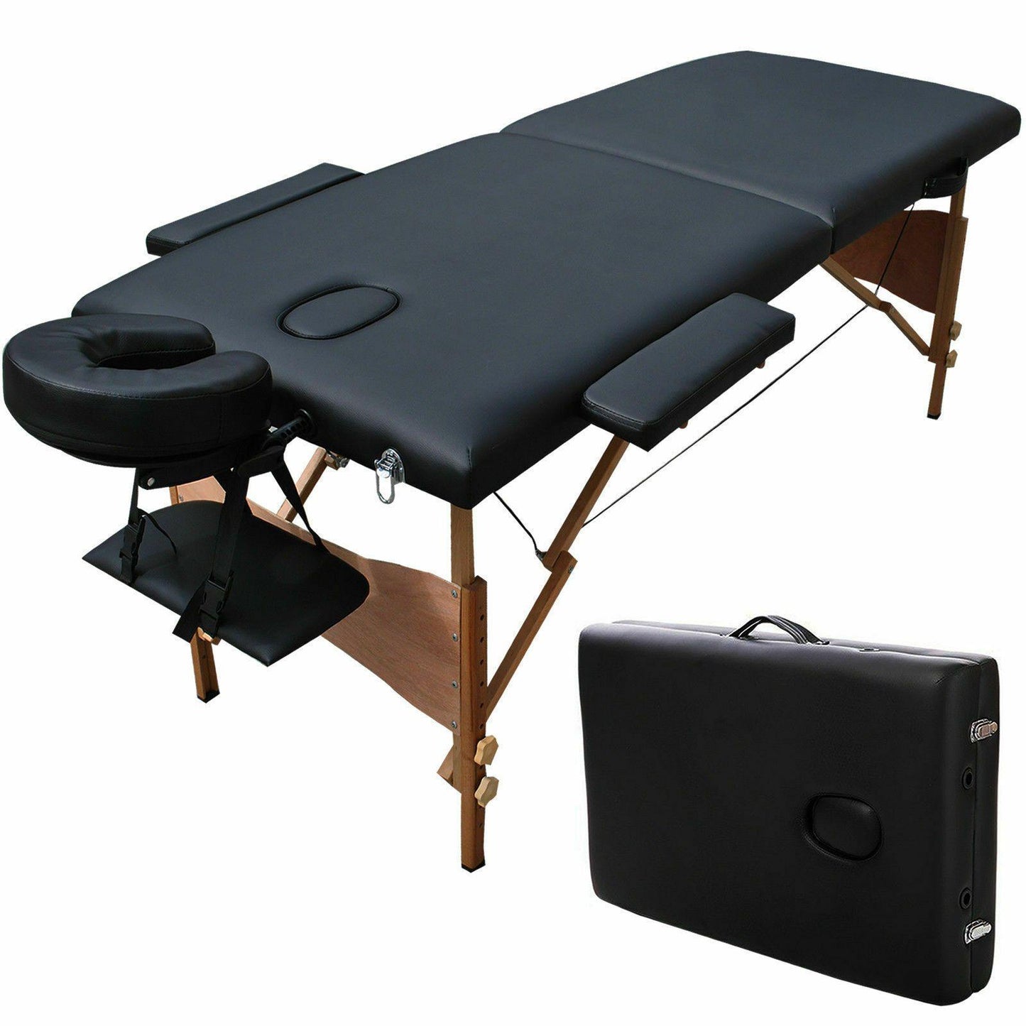Foldable Massage Table with Adjustable Height – Includes Free Carry Case