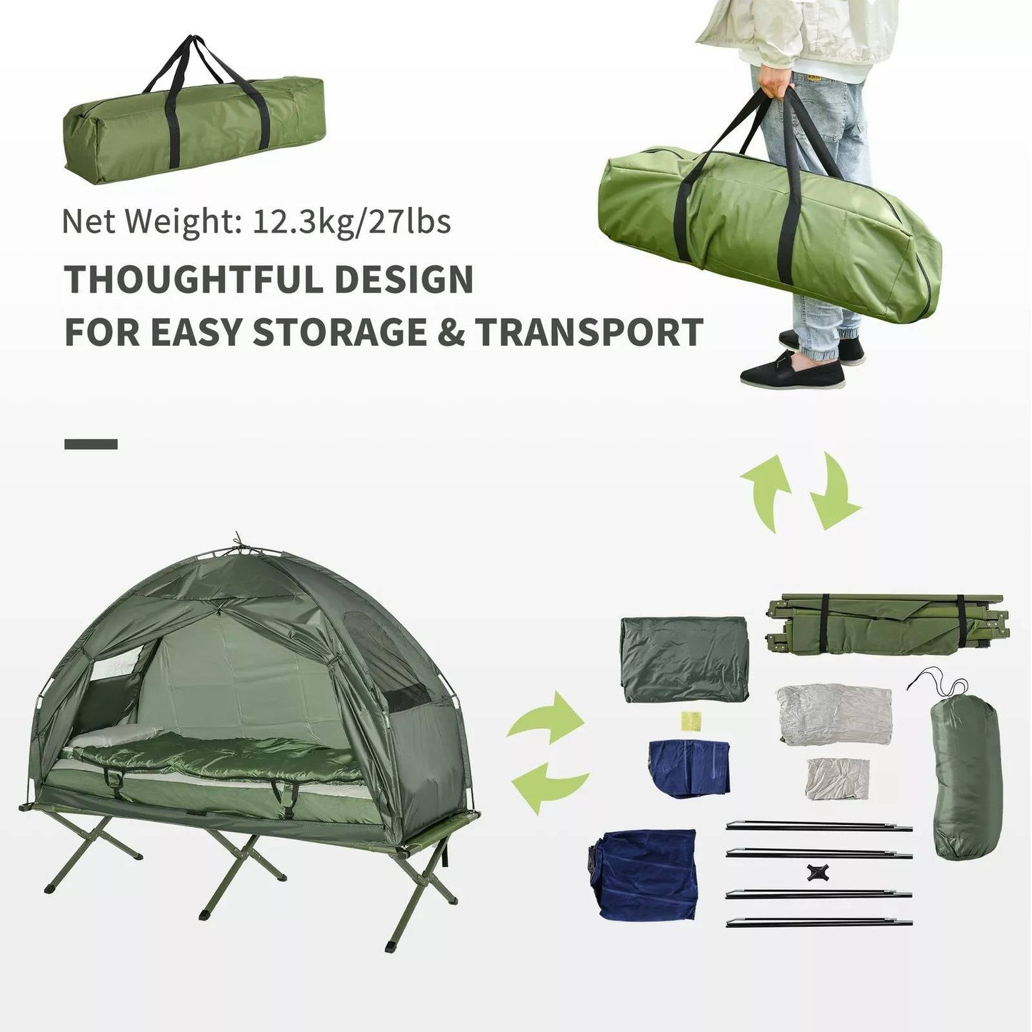 1 Person Compact Backpacking Tent