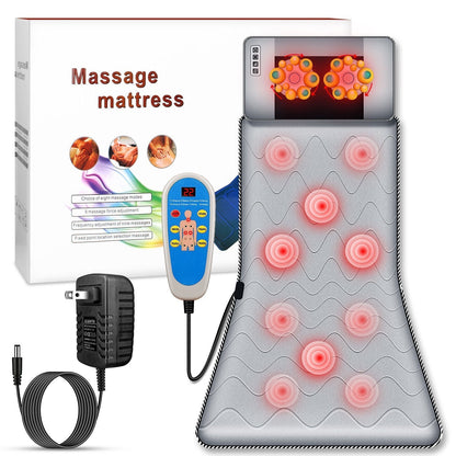 Heated Electric Full Body Massage Mat – Portable Foldable Mattress Pad with Vibration