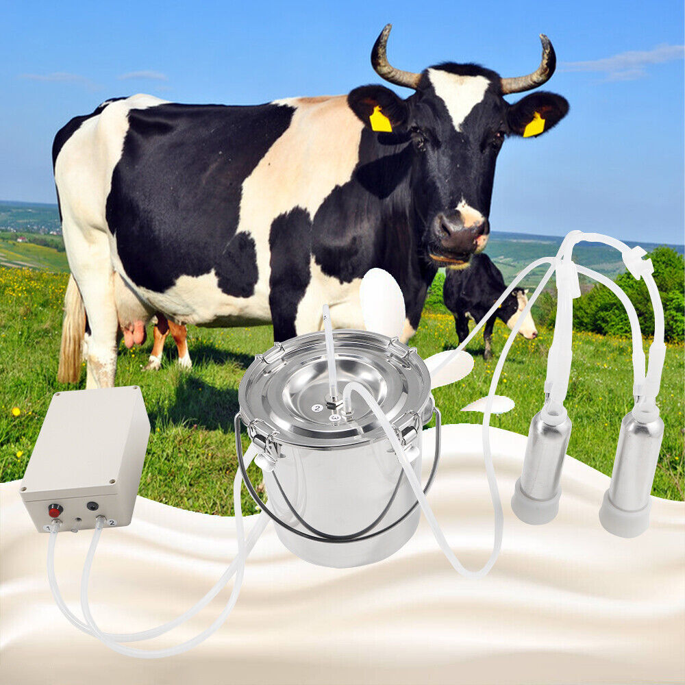 Heavy Duty Cow / Goat Suction Milking Machine Equipment 6L