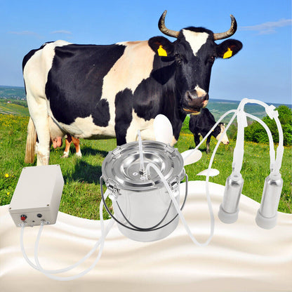 Heavy Duty Cow / Goat Suction Milking Machine Equipment 6L