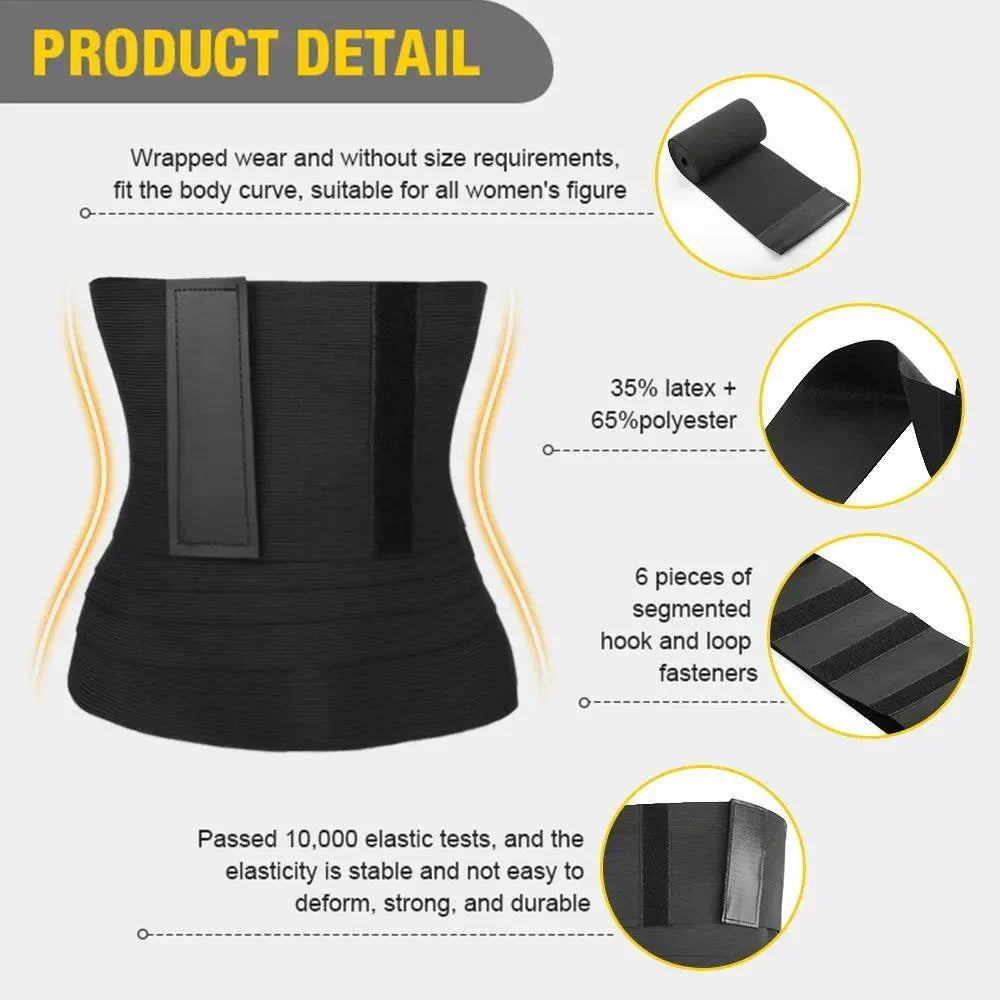 Adjustable Waist Wrap Belt – Body Shaper & Waist Trainer for Women